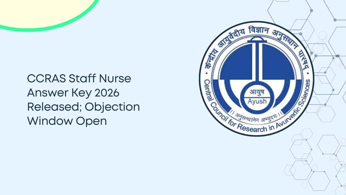 CCRAS Recruitment Answer Key 2026