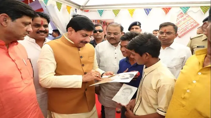 Indore student sketch CM Mohan Yadav