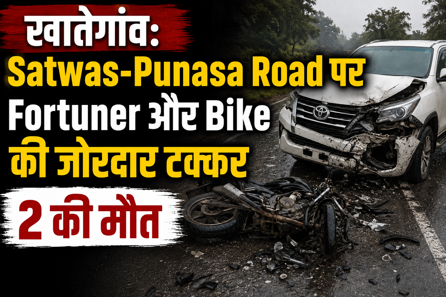 Satwas Punasa Road Accident