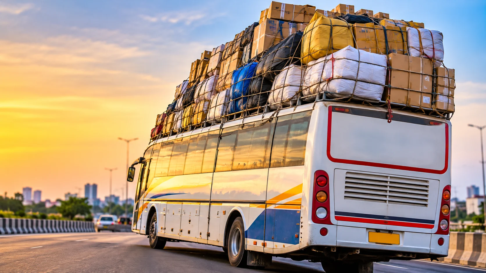 Overloaded Bus Indore